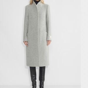 Sophisticated Women's Gray Trench Coat